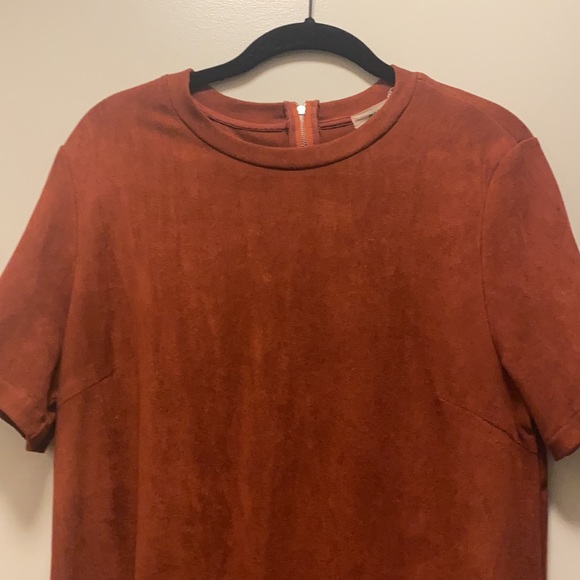 Amber suede short sleeve mini dress - Picture 2 of 4